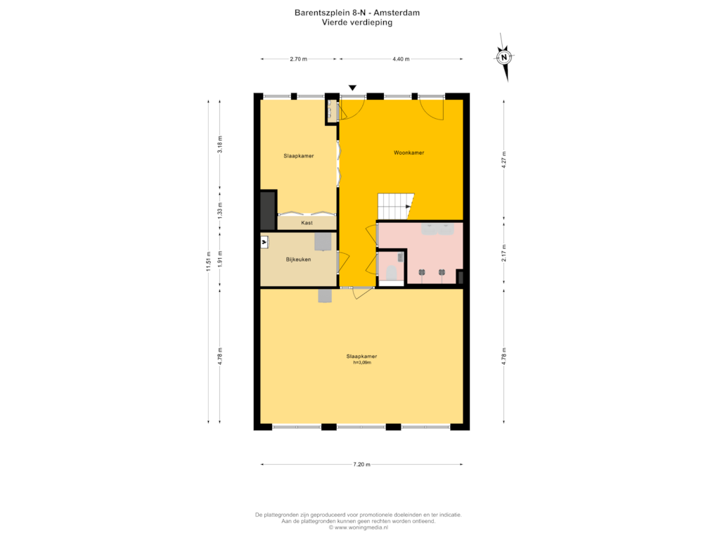 Bekijk plattegrond van 4e_verd van Barentszplein 8-N