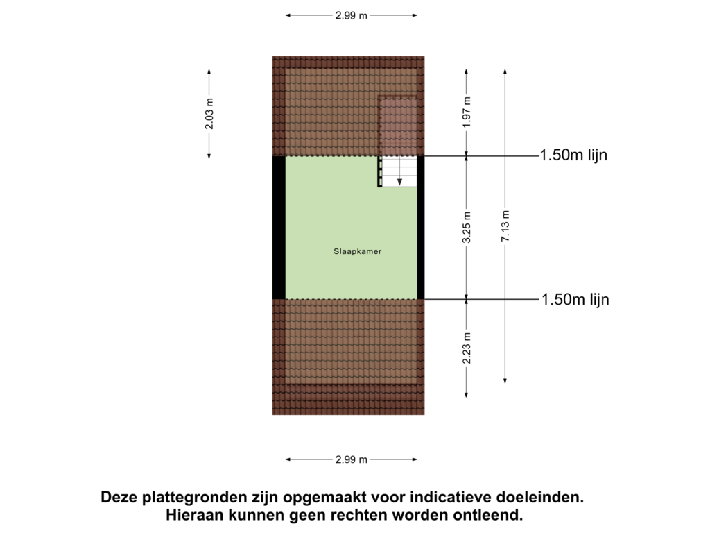 Bekijk plattegrond van Tweede Verdieping van Ambyerstraat Noord 145