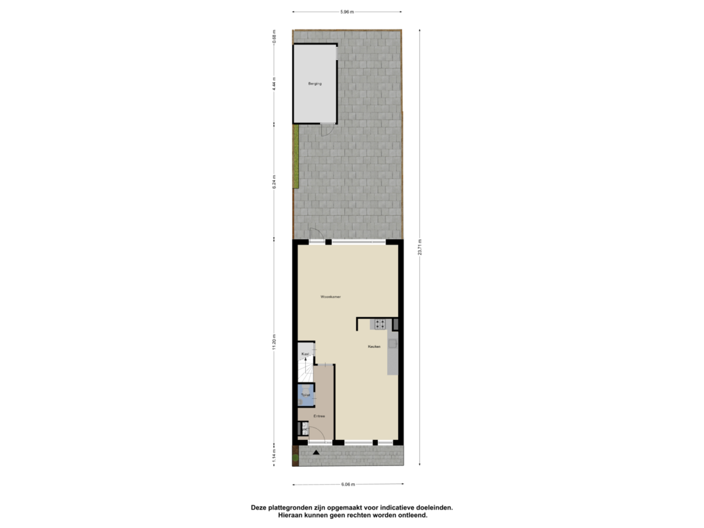 View floorplan of Begane Grond Tuin of Turfschipkade 16