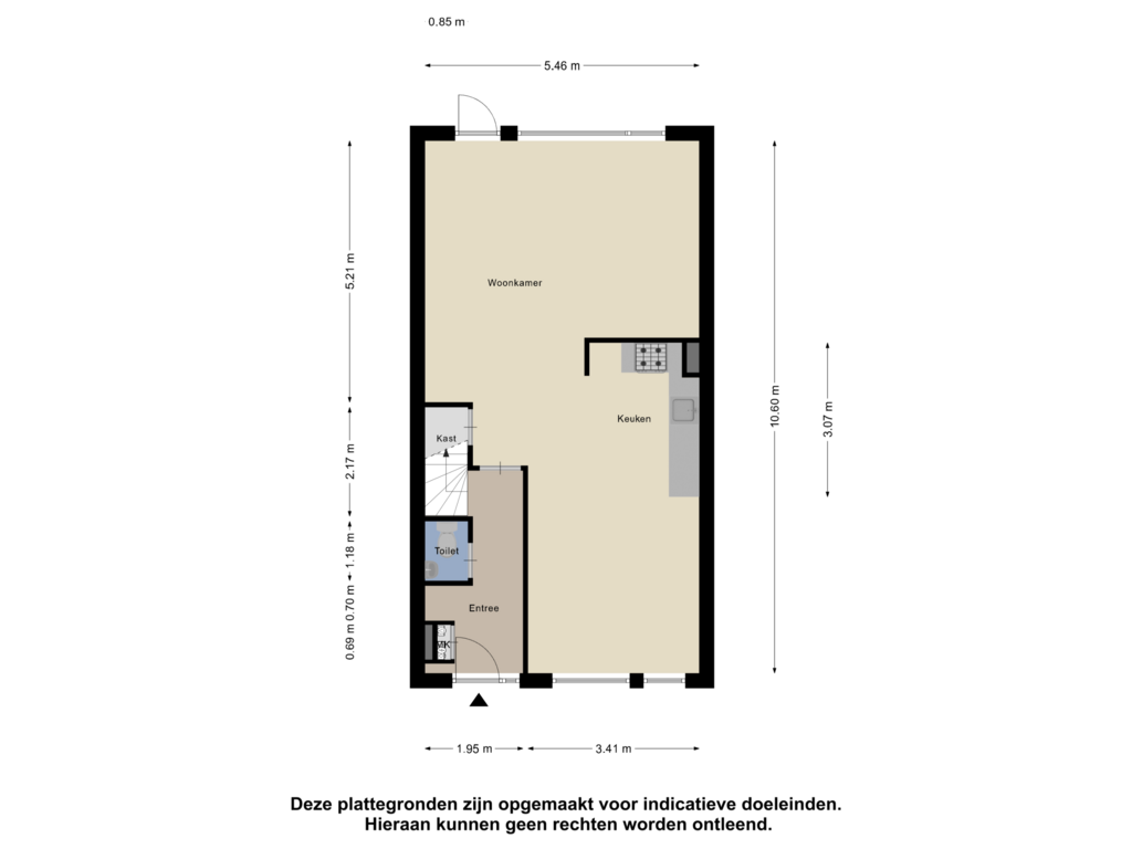 View floorplan of Begane Grond of Turfschipkade 16