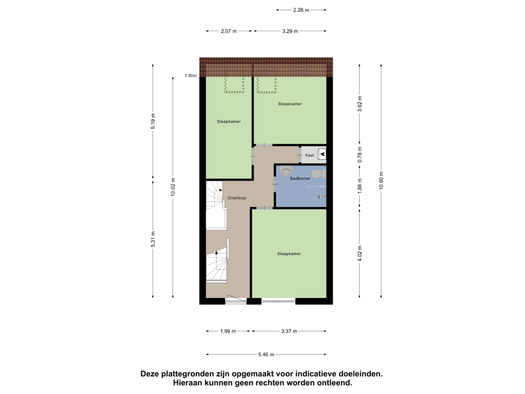 View floorplan of Eerste Verdieping of Turfschipkade 16