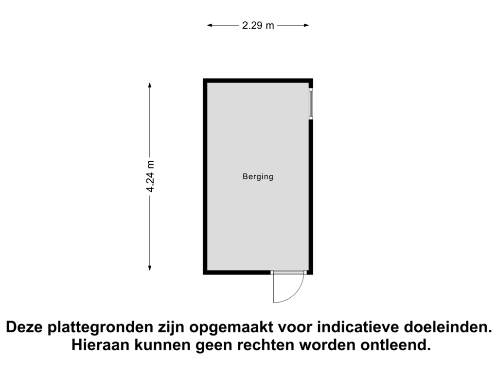 View floorplan of Berging of Turfschipkade 16