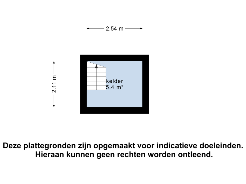 View floorplan of Kelder of Oosterseveldweg 4