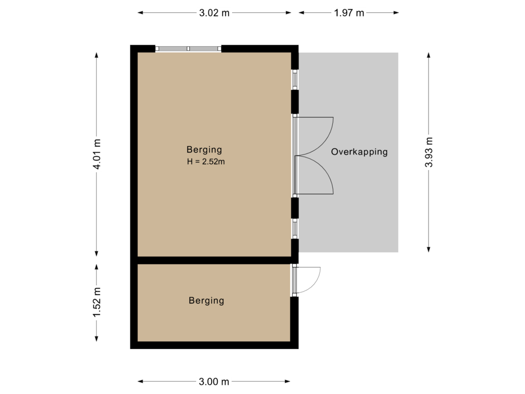 Bekijk plattegrond van Berging van Sjonnema 3