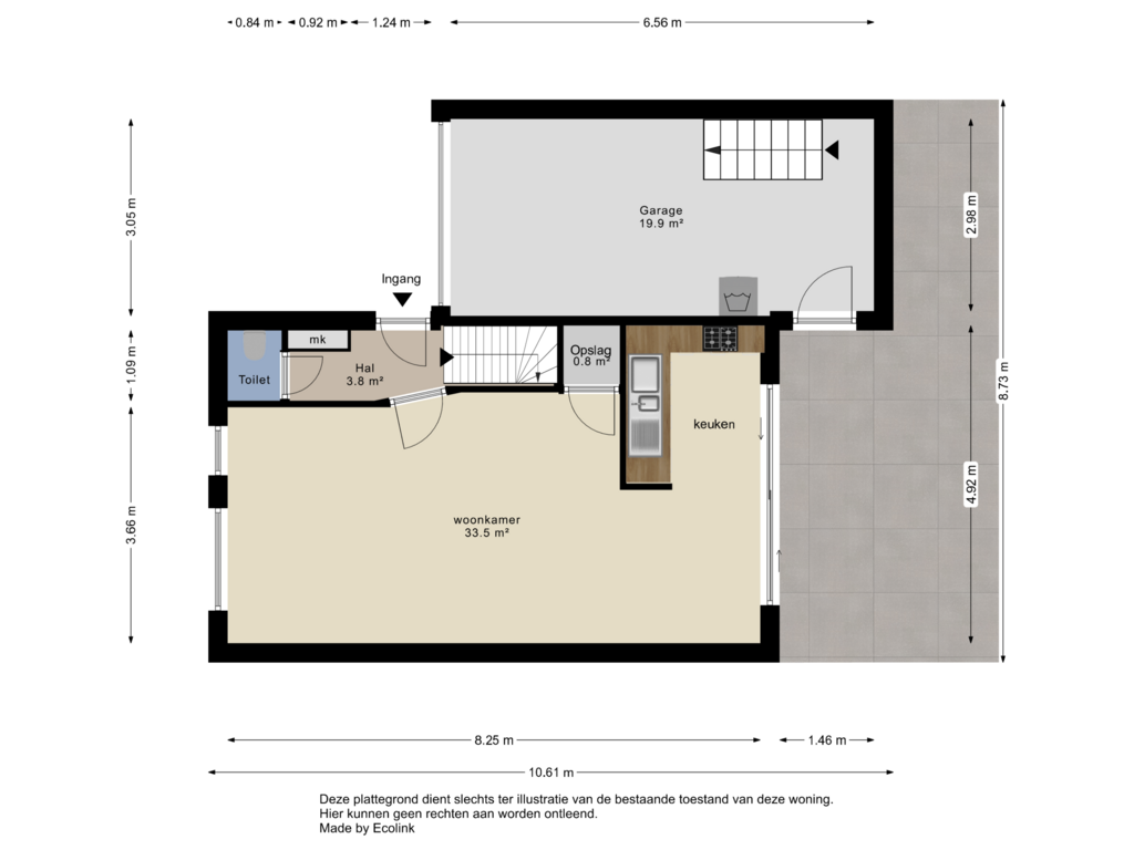 Bekijk plattegrond van Begane grond van Berloherhof 13