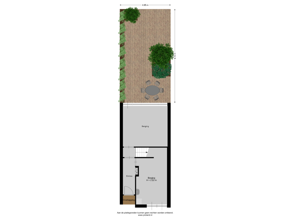 Bekijk plattegrond van Begane Grond Met Kavel van Tubbergenbrink 25