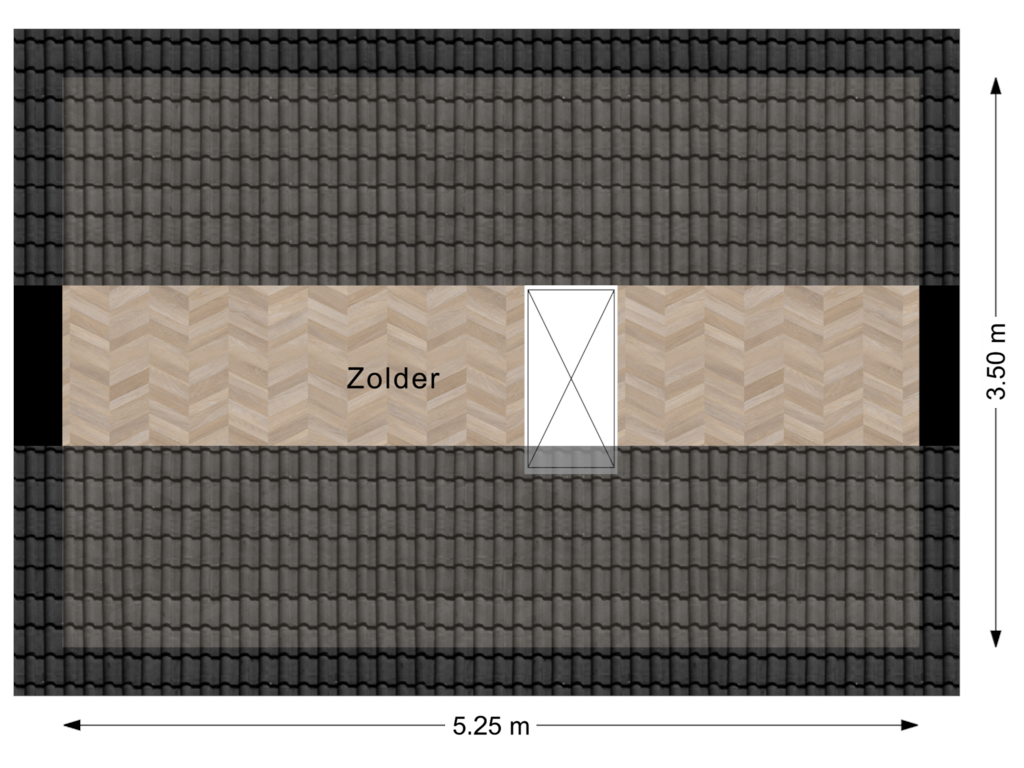 View floorplan of Zolder of Burcht 61