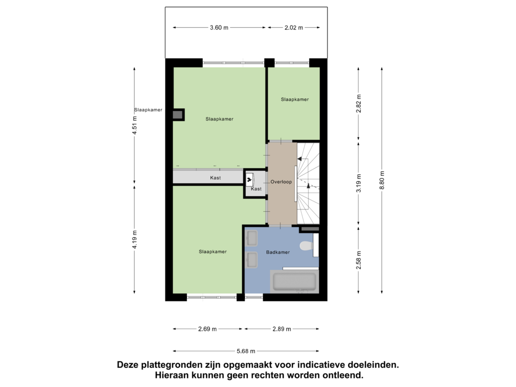 Bekijk plattegrond van Eerste Verdieping van Nicobaren 19