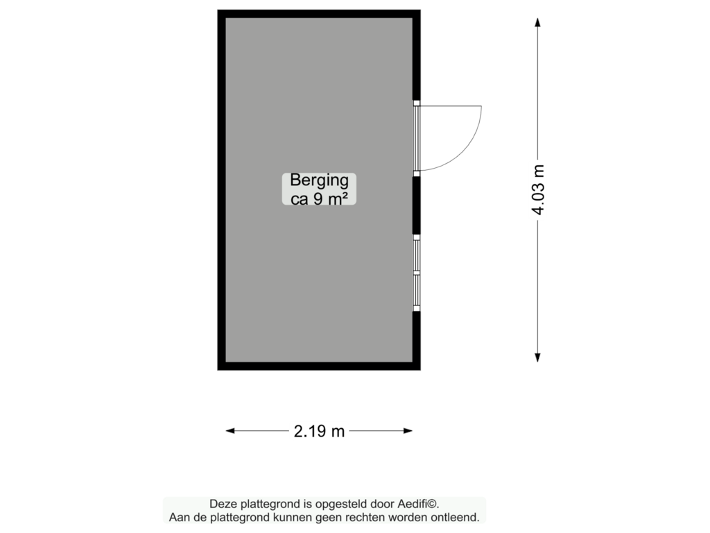 Bekijk plattegrond van Berging van Abel Eppensstraat 7