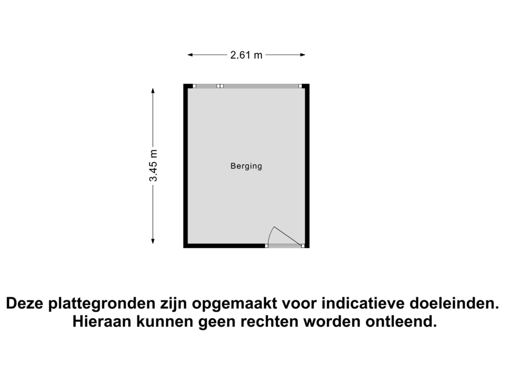 Bekijk plattegrond van Berging van Schoonegge 315