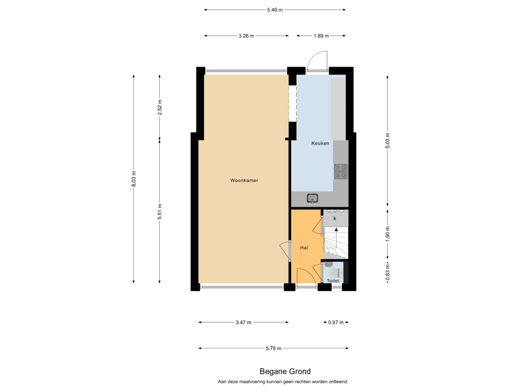 Bekijk plattegrond van Begane Grond van Touwslagershof 11