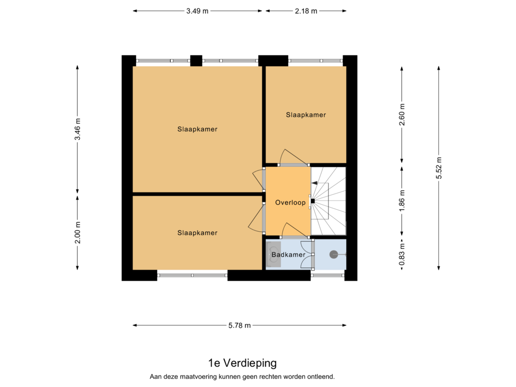 Bekijk plattegrond van 1e Verdieping van Touwslagershof 11