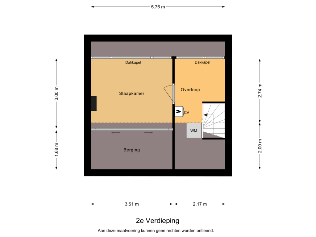 Bekijk plattegrond van 2e Verdieping van Touwslagershof 11