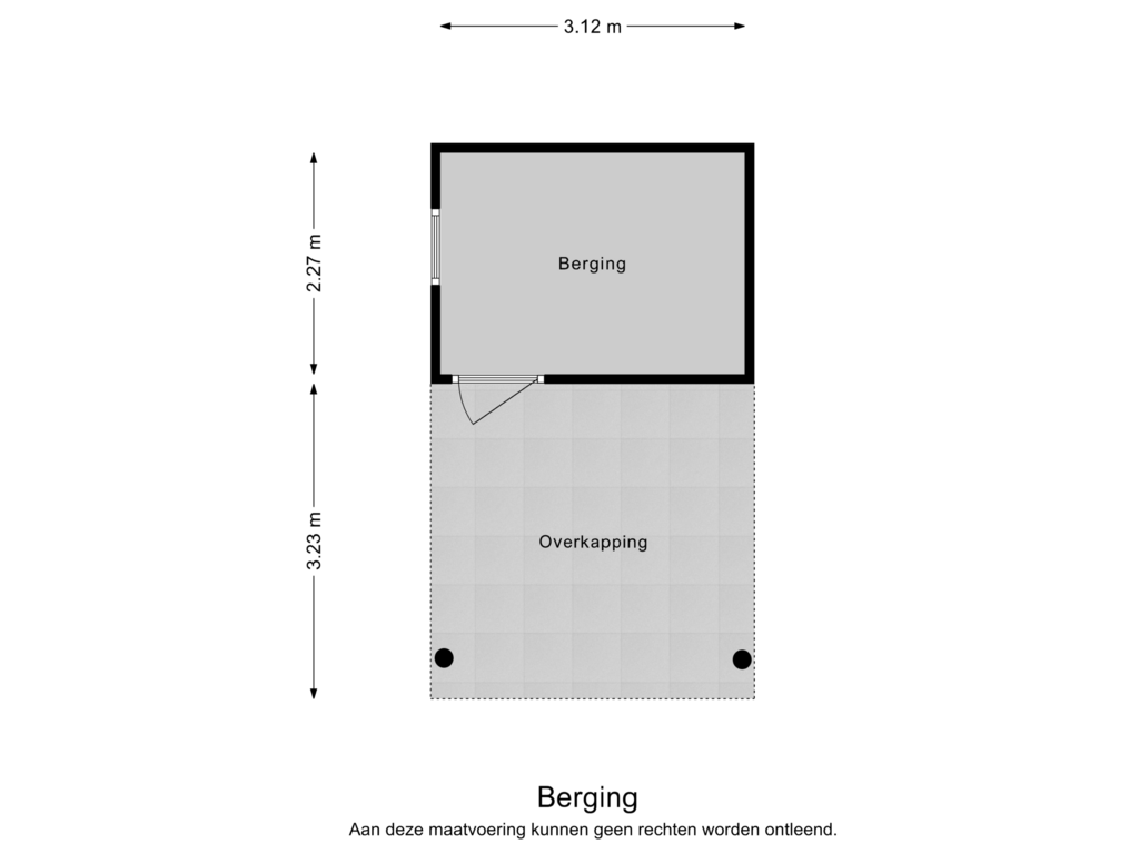 Bekijk plattegrond van Berging van Touwslagershof 11