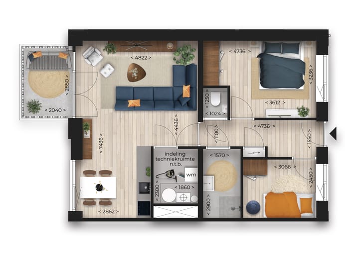 Photo 8 of URBN62 - Appartement Ecozone (Bouwnr. 13)