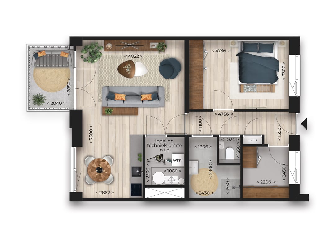 Photo 7 of URBN62 - Appartement Ecozone (Bouwnr. 49)