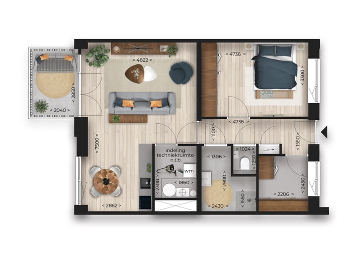 Photo 7 of URBN62 - Appartement Ecozone (Bouwnr. 14)