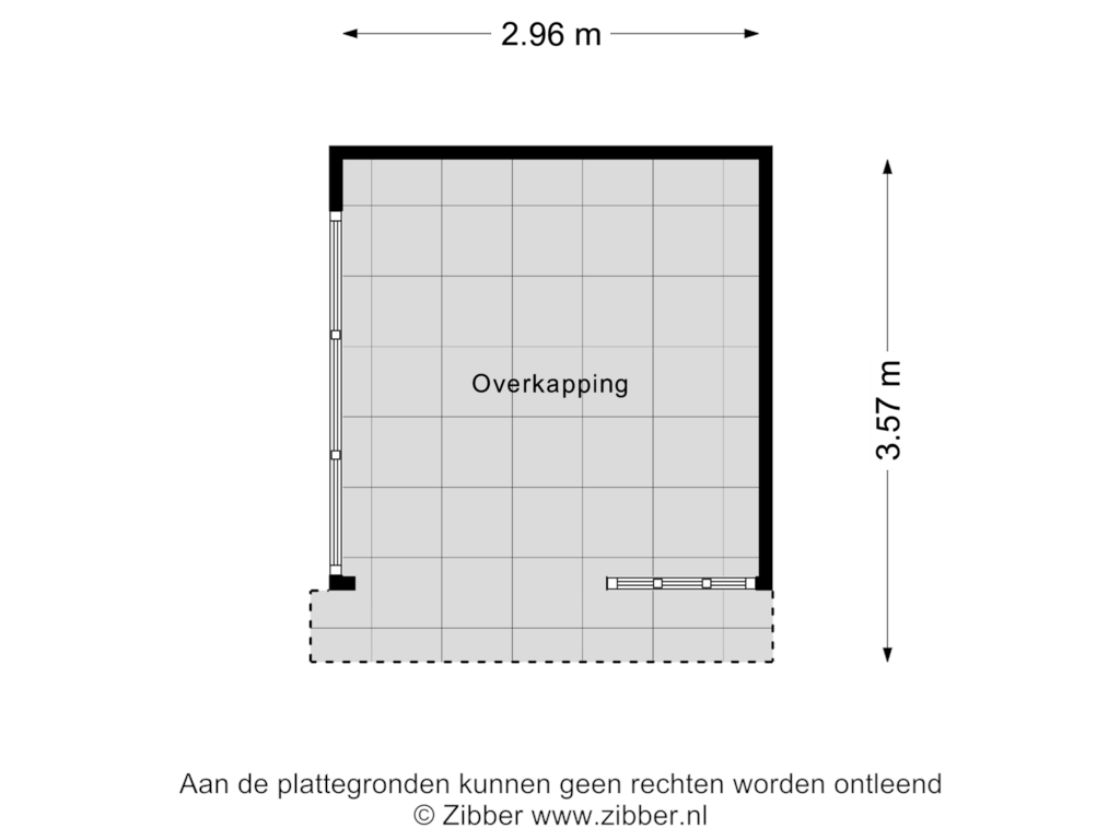 Bekijk plattegrond van Overkapping van Dillenburglaan 4