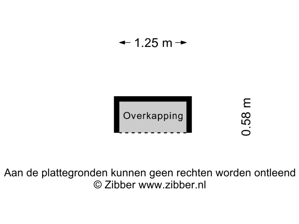 Bekijk plattegrond van Overkapping van Dillenburglaan 4