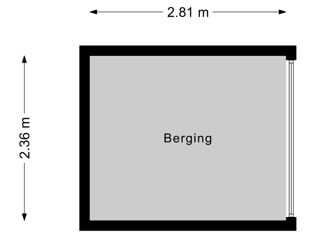 Bekijk plattegrond van Berging van Bernard van Beeklaan 102