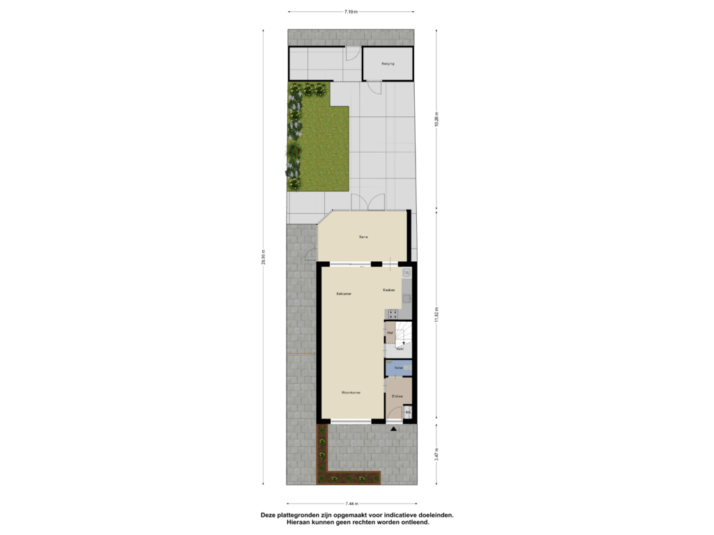 Bekijk plattegrond van Begane Grond Tuin van Sabelmarter 17