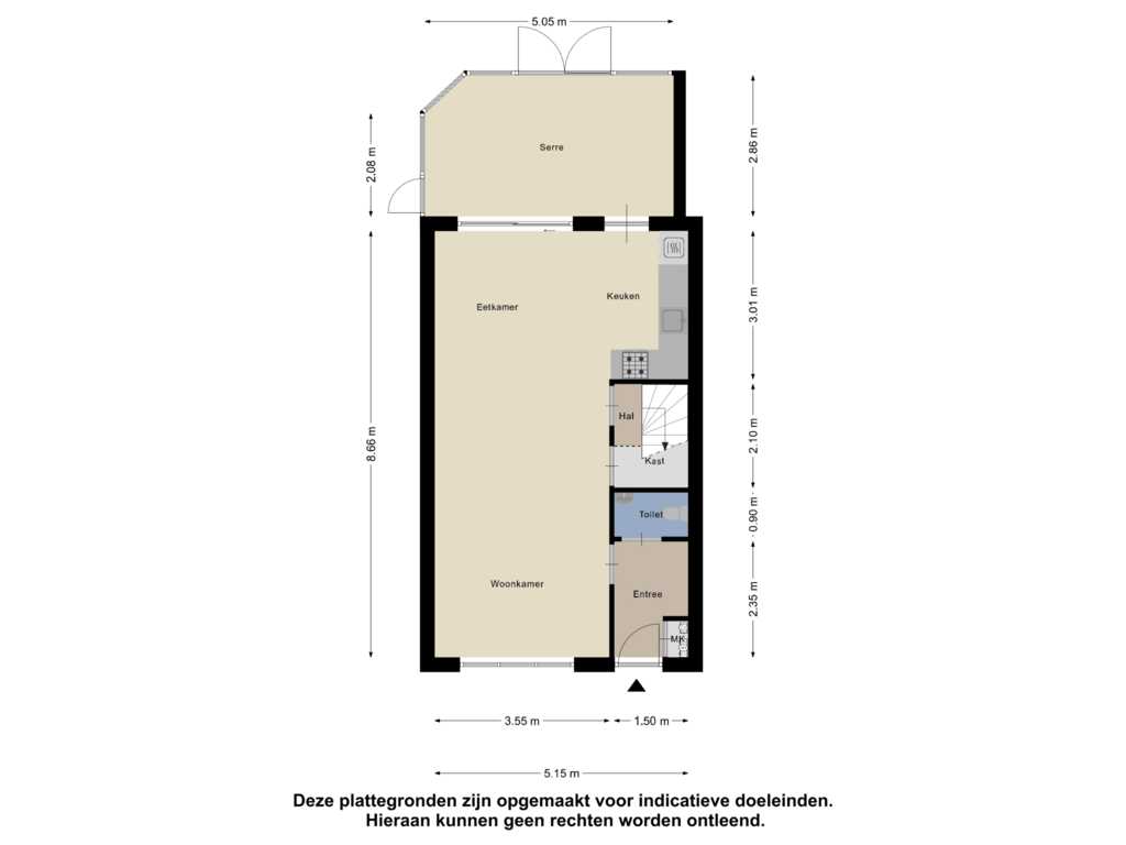 Bekijk plattegrond van Begane Grond van Sabelmarter 17