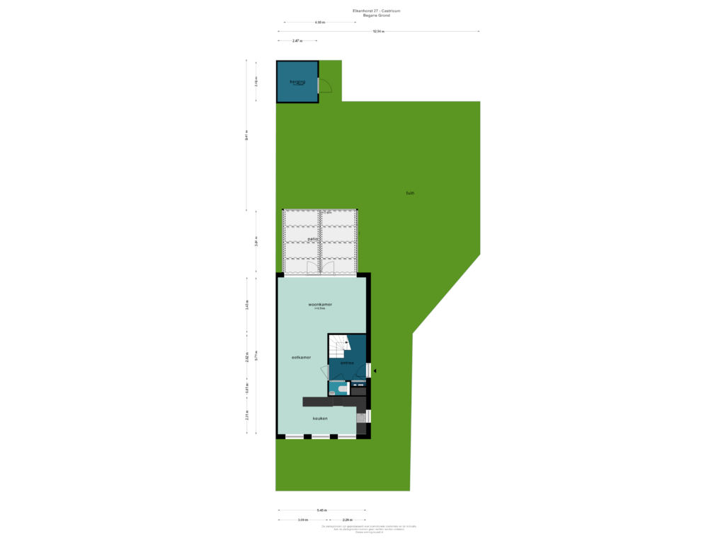 Bekijk plattegrond van BEGANE GROND van Eikenhorst 27