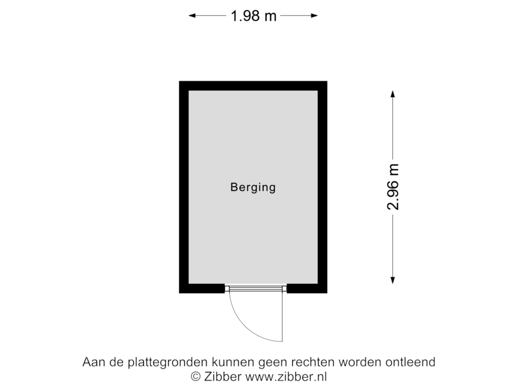 Bekijk plattegrond van Berging van Methorstheem 49