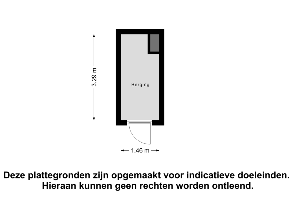 View floorplan of Berging of Oranjebloesem 50