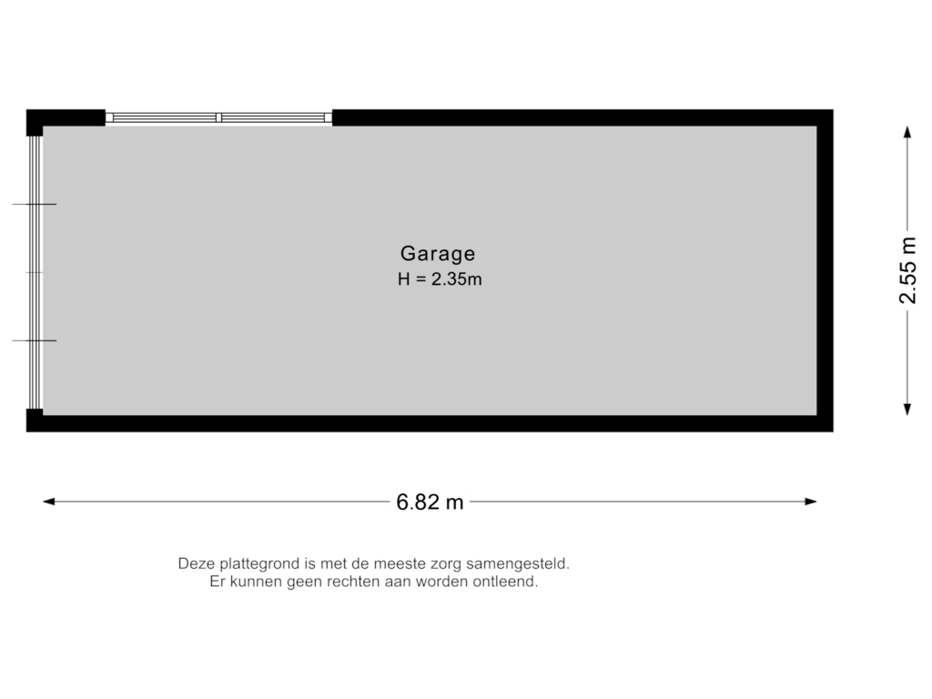 Bekijk plattegrond van Garage van Molensingel 112