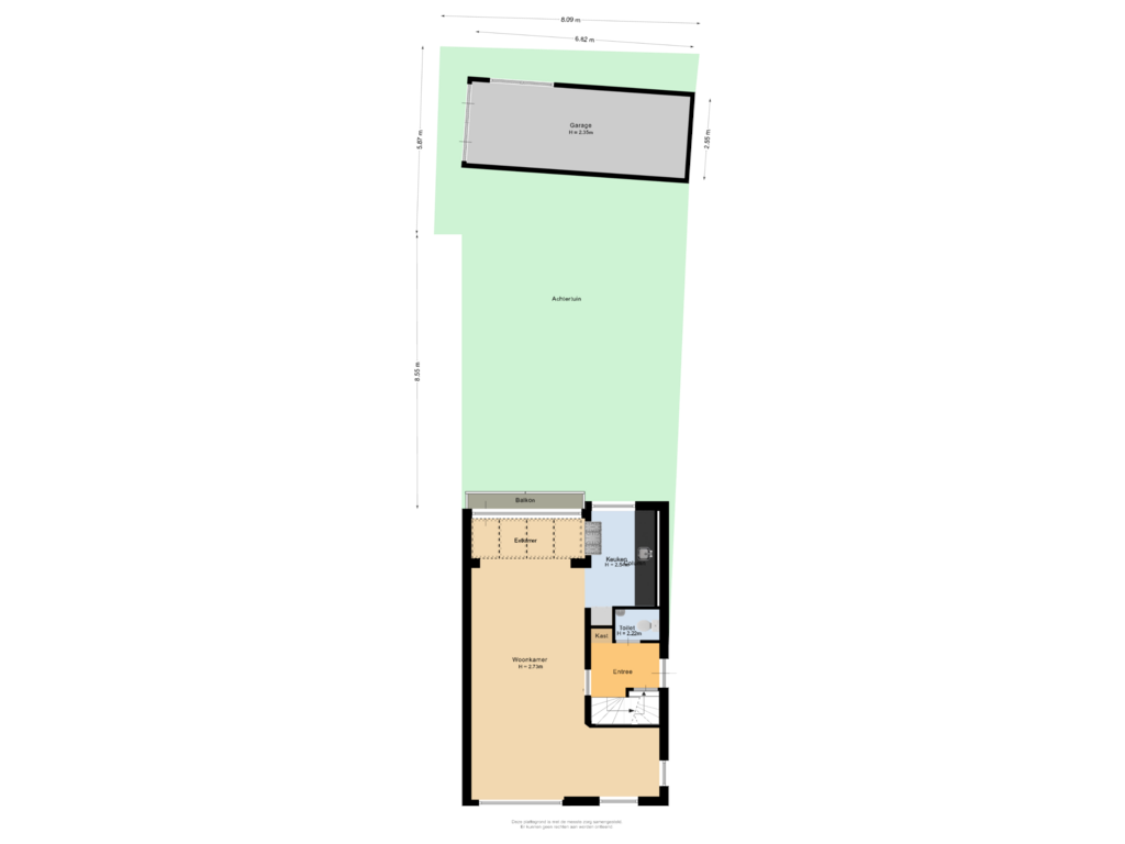 Bekijk plattegrond van Situatie van Molensingel 112