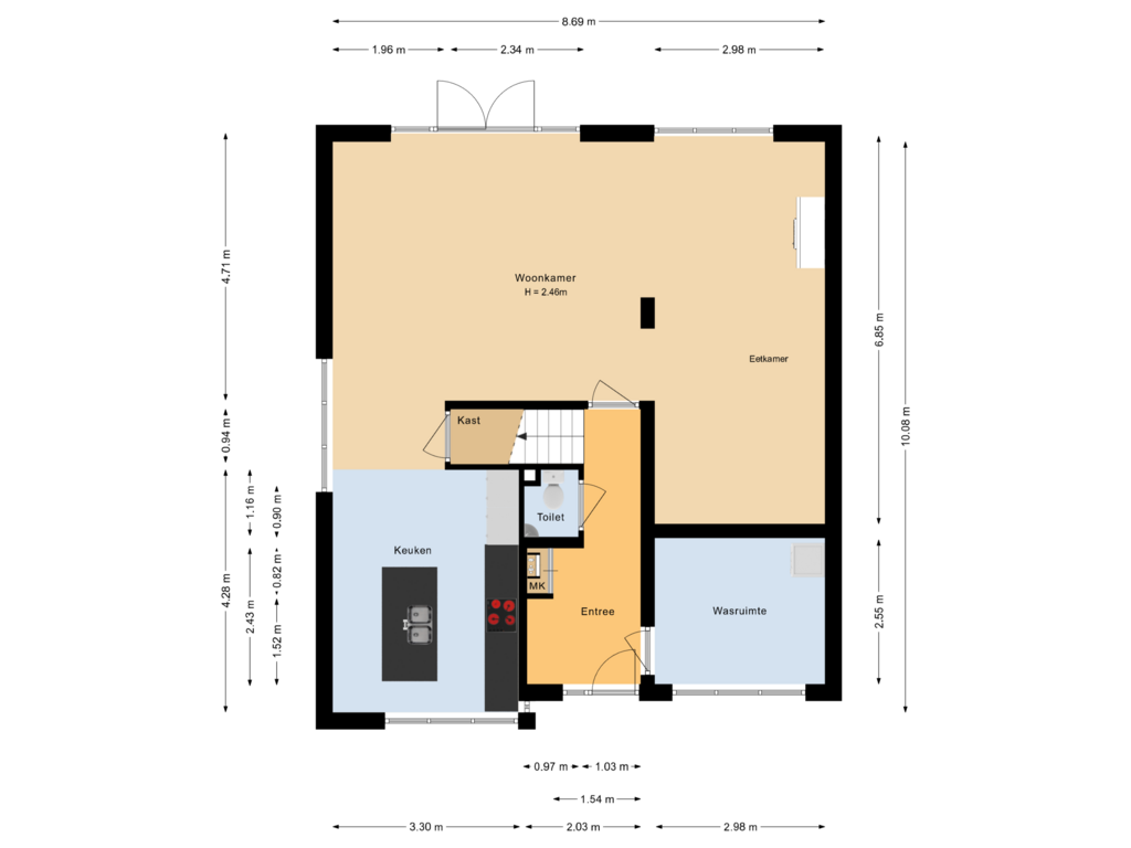 Bekijk plattegrond van Begane grond van Liemers 11