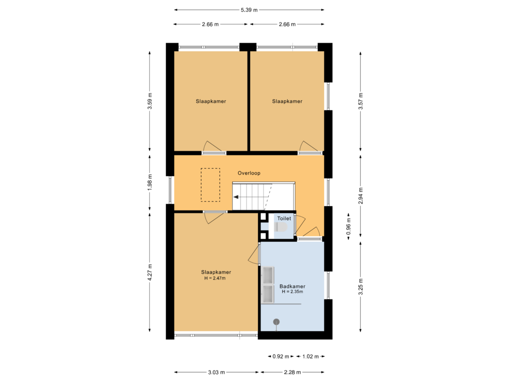 Bekijk plattegrond van Eerste verdieping van Liemers 11