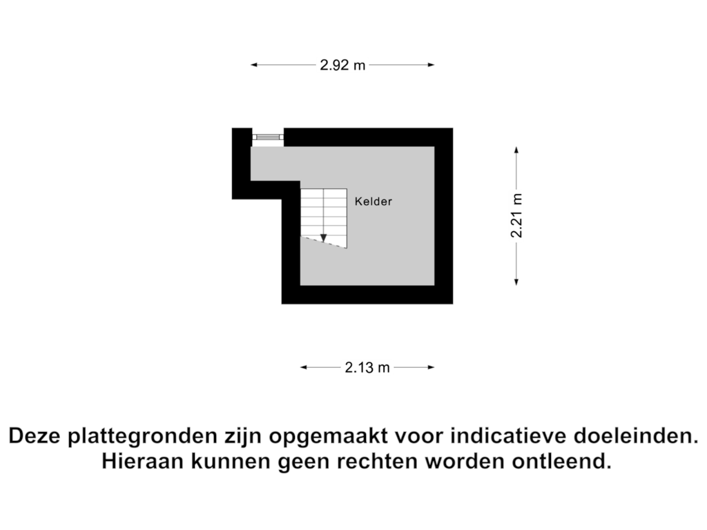 View floorplan of Kelder of Enkstraat 52