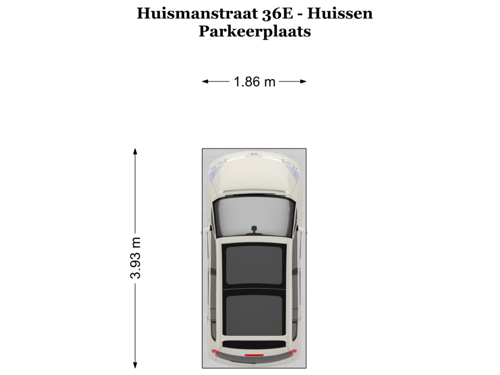 Bekijk plattegrond van PARKEERPLAATS van Huismanstraat 36-E