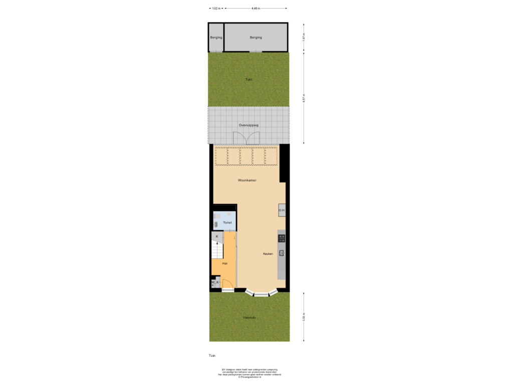 Bekijk plattegrond van Tuin van Krokusstraat 48