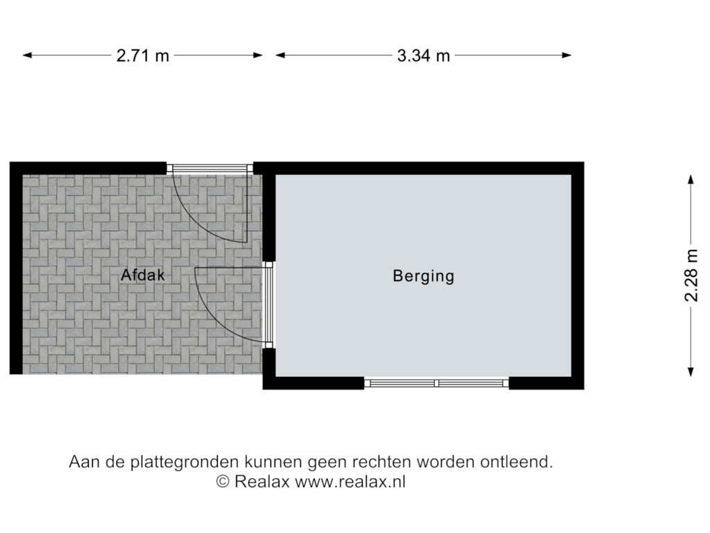 Bekijk plattegrond van Berging van Prins Hendrikstraat 26