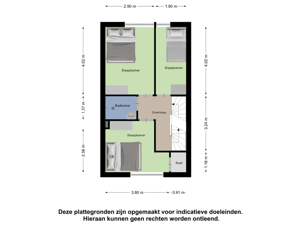 Bekijk plattegrond van Eerste Verdieping van Brigantijnstraat 32