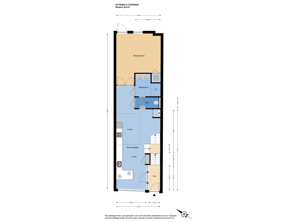 Bekijk plattegrond van Begane Grond (Optioneel) van Voorstraat 48