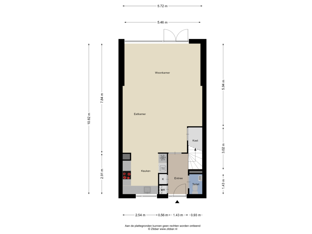 Bekijk plattegrond van Begane Grond van Stobbenveen 14