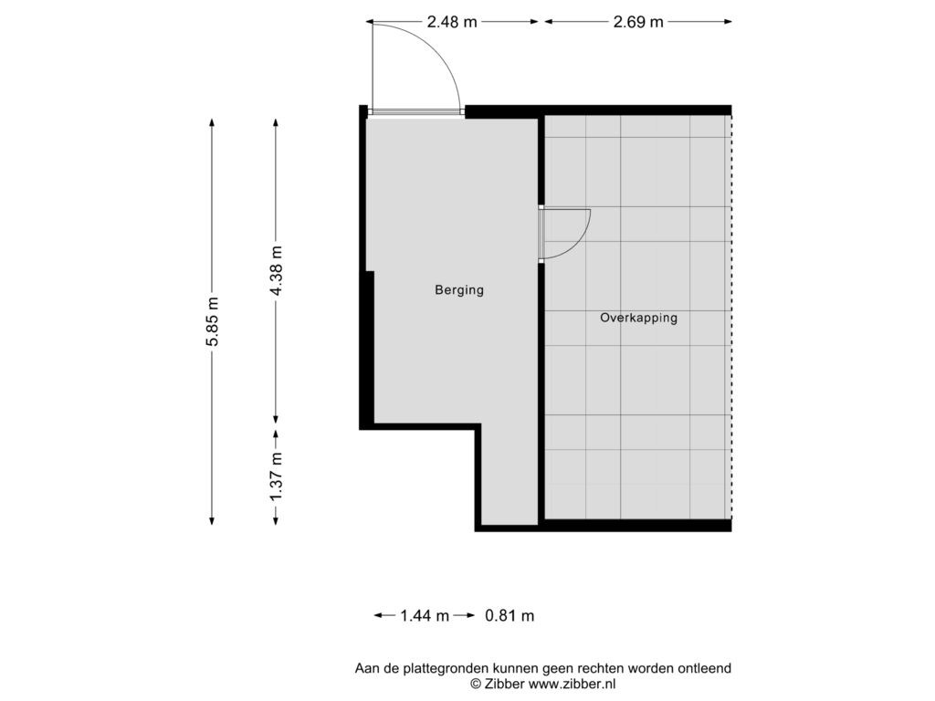 Bekijk plattegrond van Berging van Stobbenveen 14