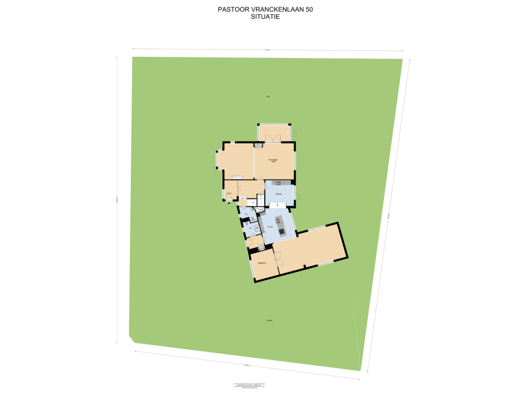 View floorplan of Situatie of Pastoor Vranckenlaan 50