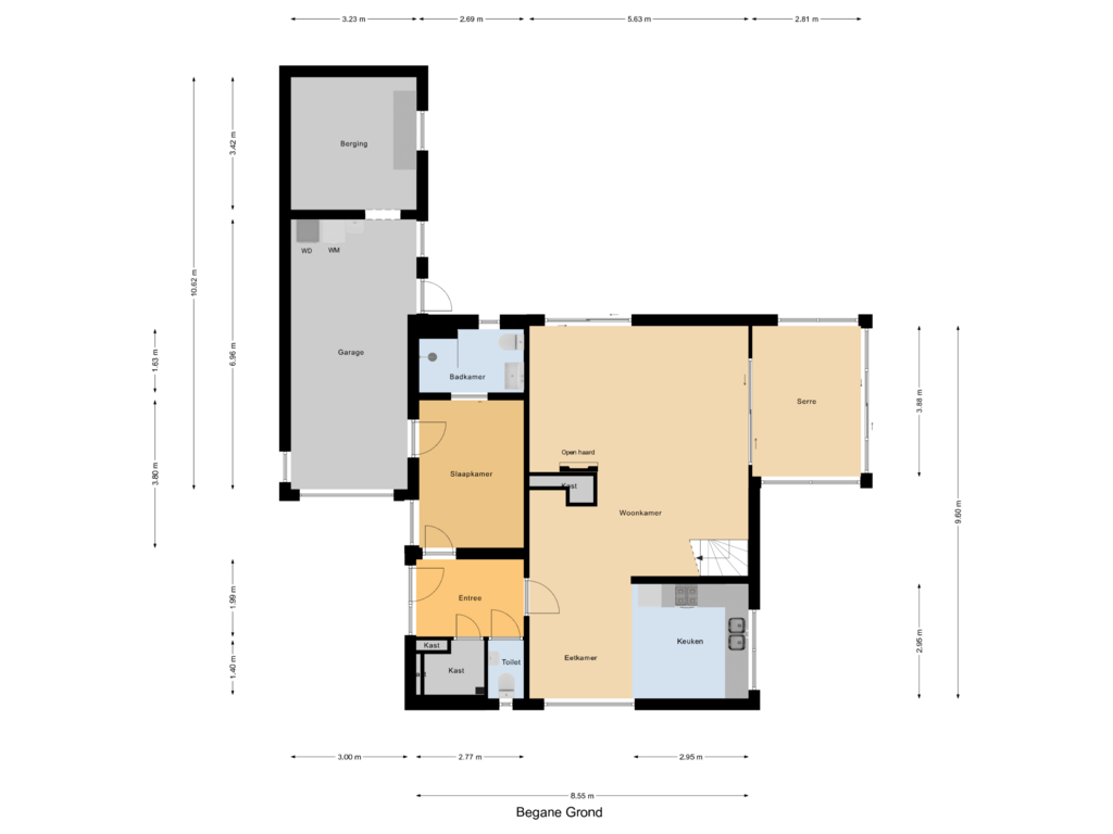 Bekijk plattegrond van Begane Grond van Westerenban 20