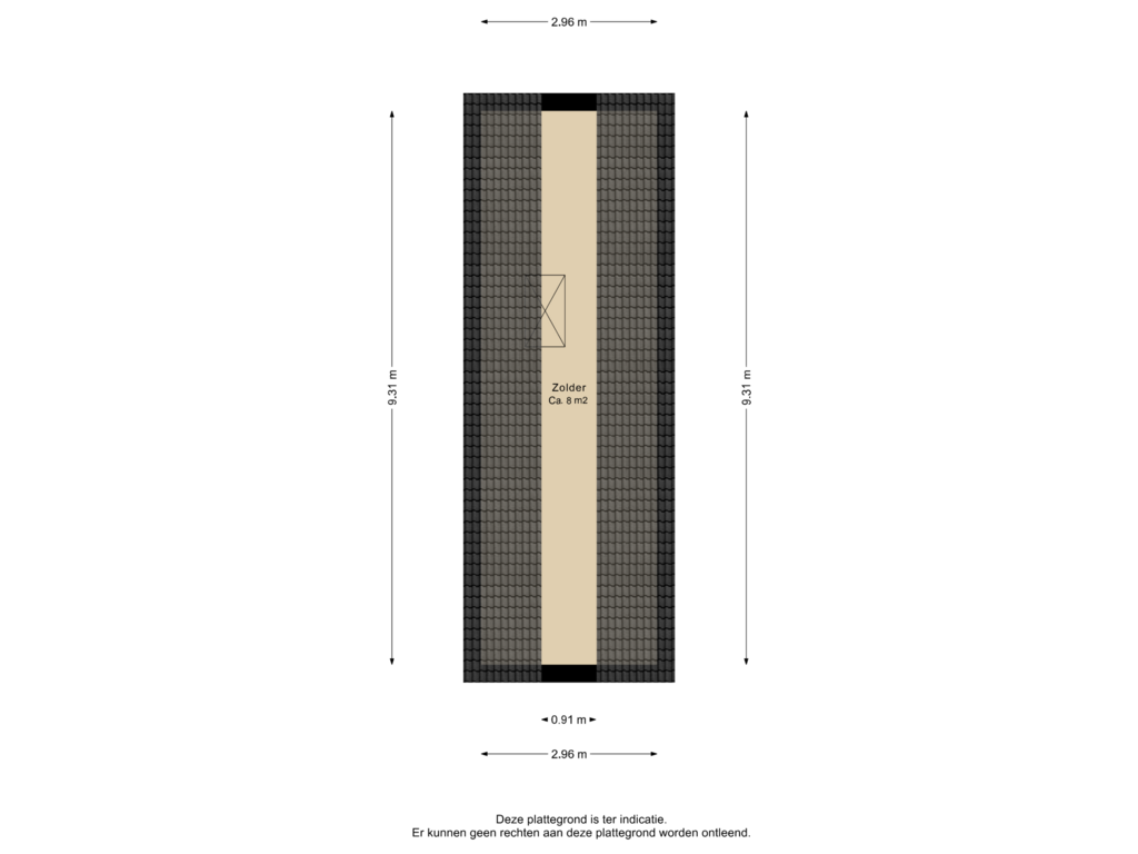 Bekijk plattegrond van Zolder van Hoefslag 14