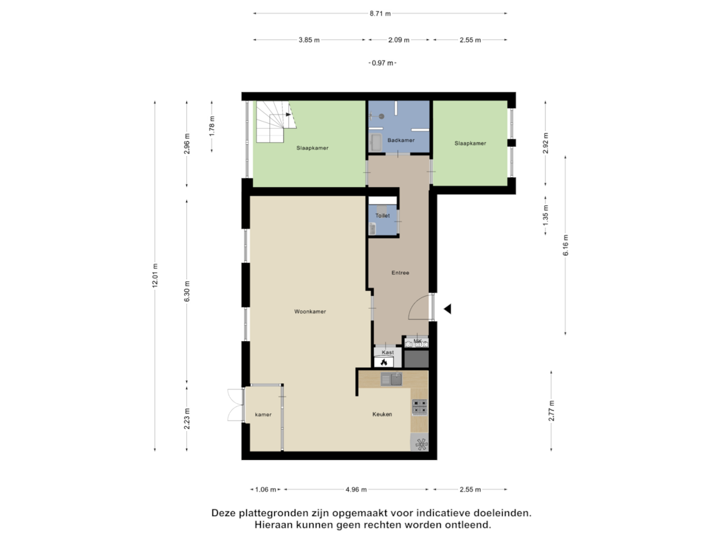 Bekijk plattegrond van Eerste Verdieping van Berkelkade 14-1