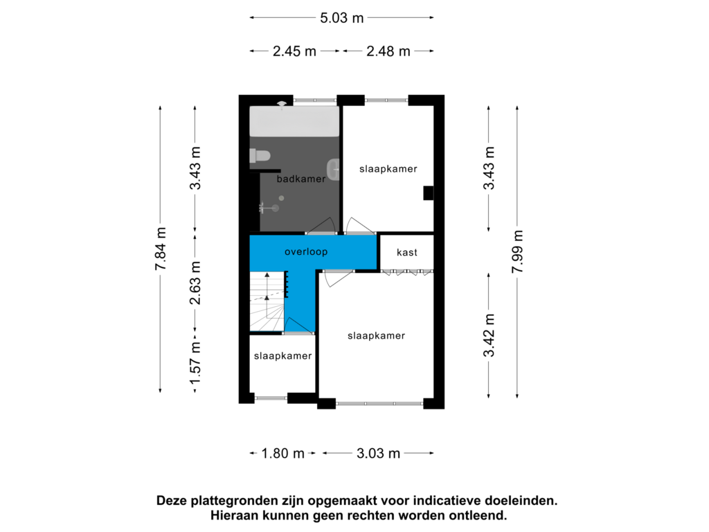 Bekijk plattegrond van 1e verdieping van Burgemeester Buijsenstraat 5