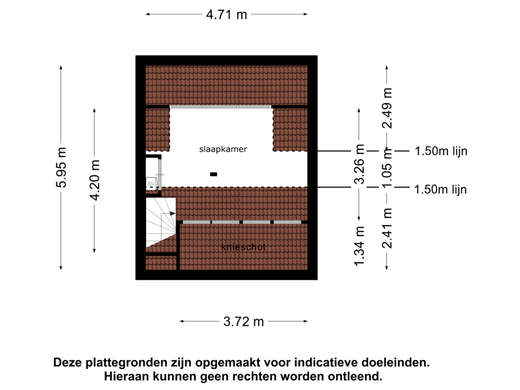 Bekijk plattegrond van 2e verdieping van Burgemeester Buijsenstraat 5