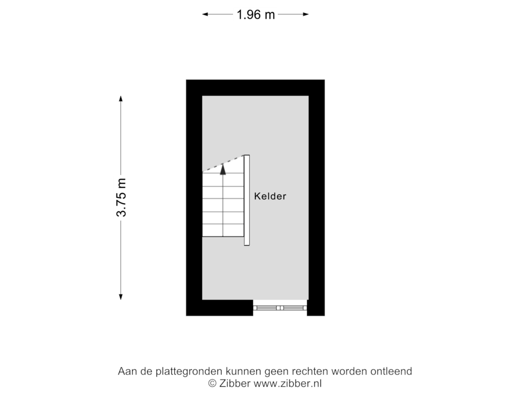 View floorplan of Kelder of Seringenstraat 64