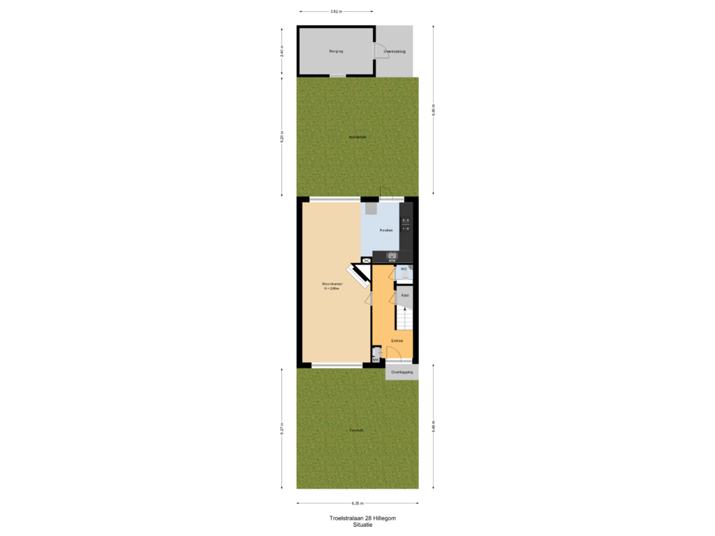 View floorplan of Situatie of Troelstralaan 28