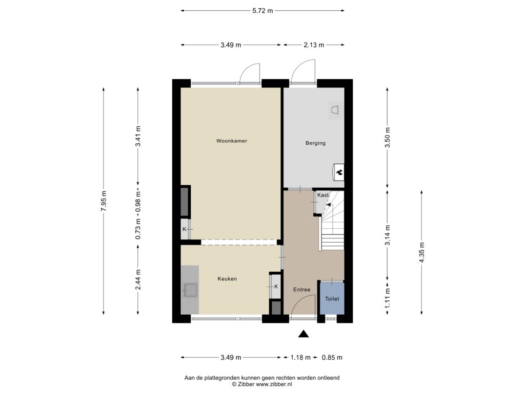 View floorplan of Begane grond of Herinckhavestraat 6